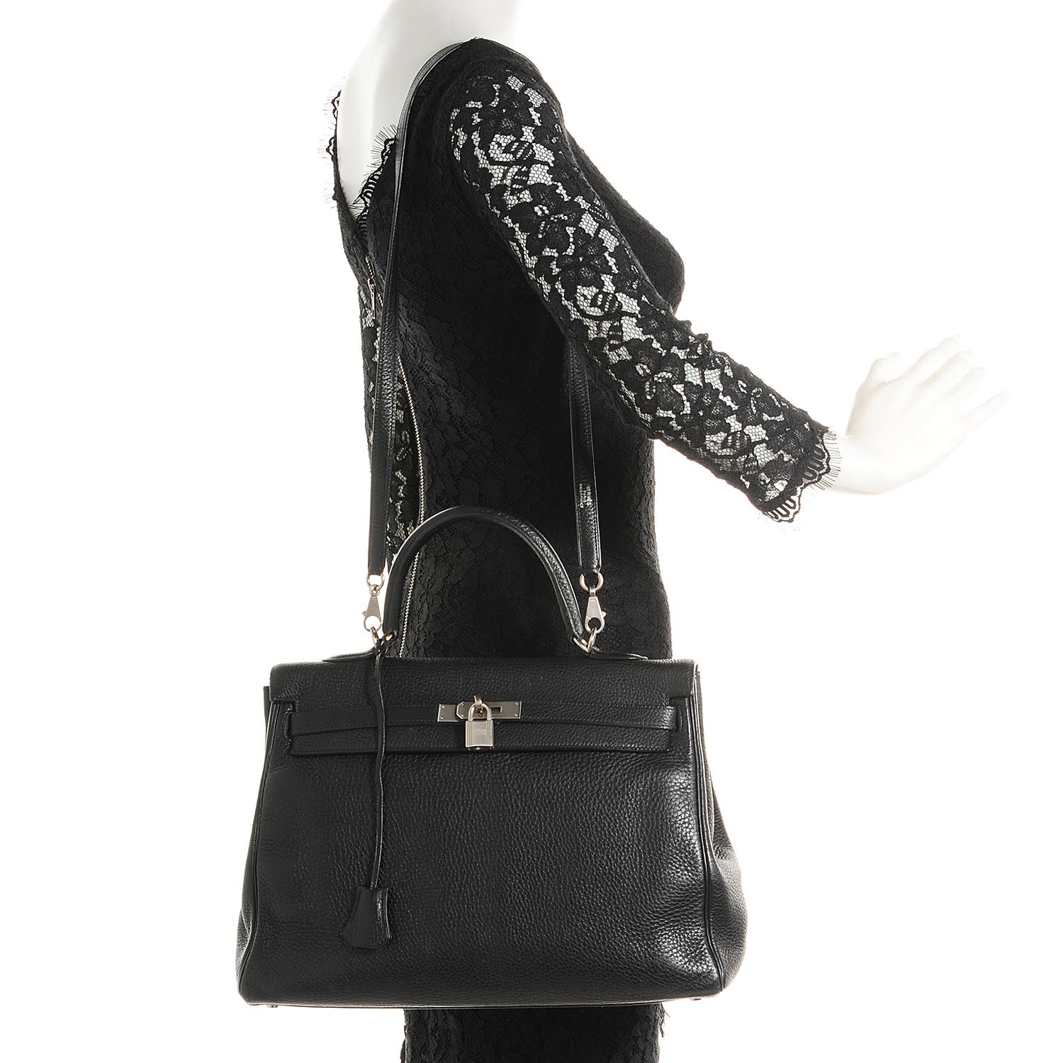 Hermes Taurillon Clemence Kelly Retourne 35 Black 21 of 27
