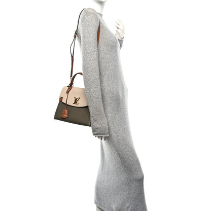Louis Vuitton Soft Calfskin Lockme Ever BB Smokey Brown Quartz Green 2 of 9