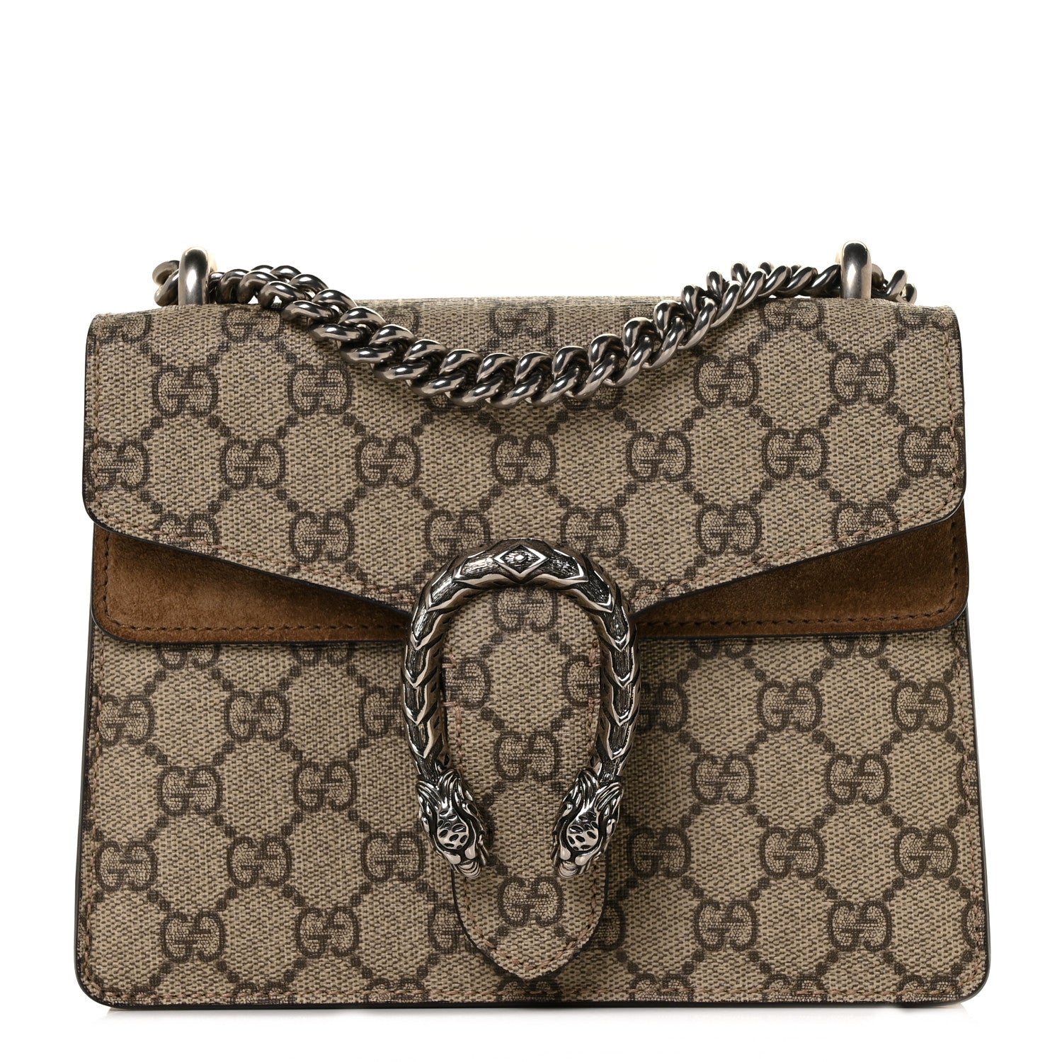 Gucci GG Supreme Monogram Mini Dionysus Shoulder Bag Taupe 1 of 10