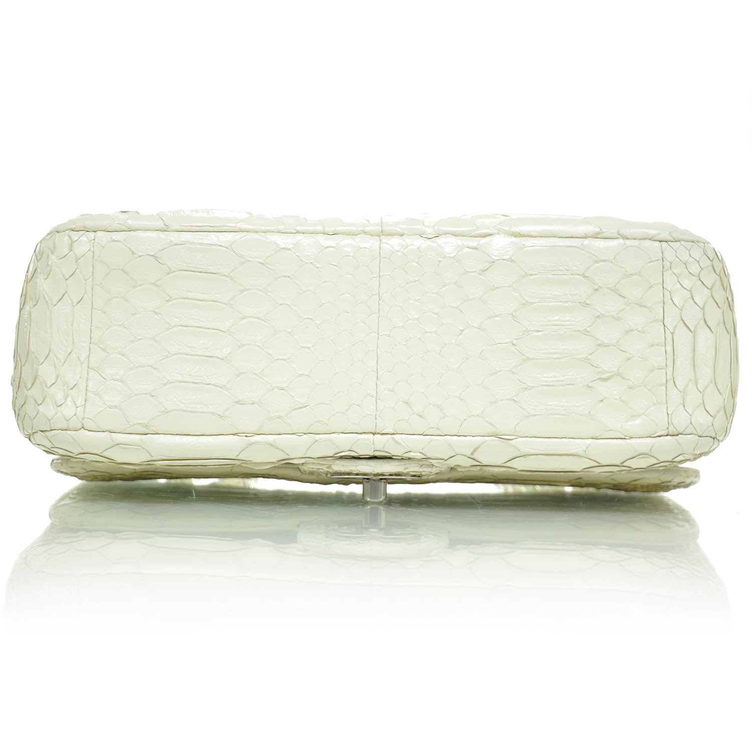 Chanel Python Classic Flap White 5 of 8