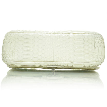 Chanel Python Classic Flap White 5 of 8