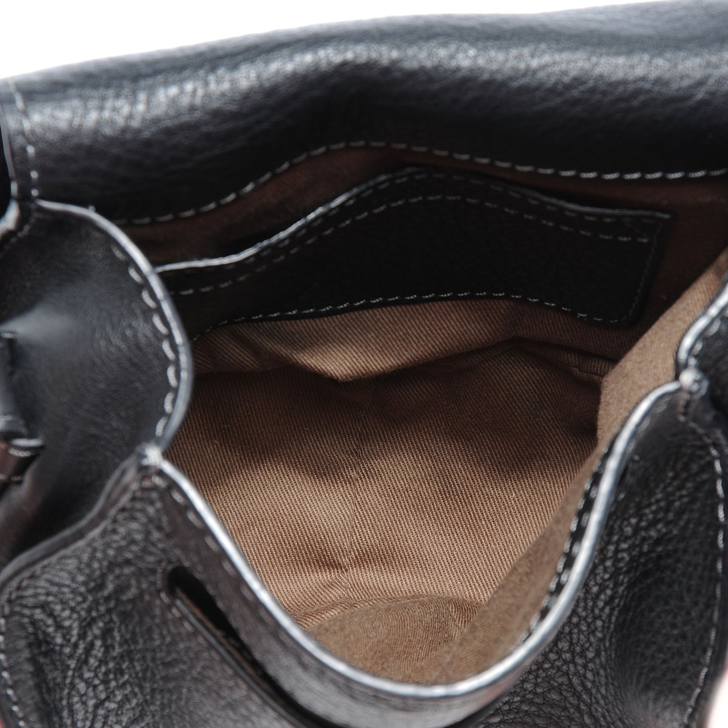 Calfskin Small Marcie Round Crossbody Bag Black