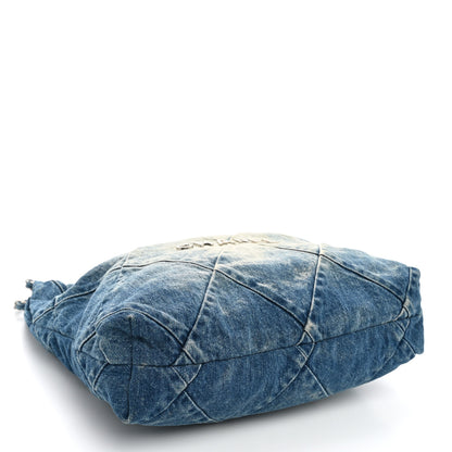 Chanel Denim Quilted Small Chanel 22 Blue 5 of 11