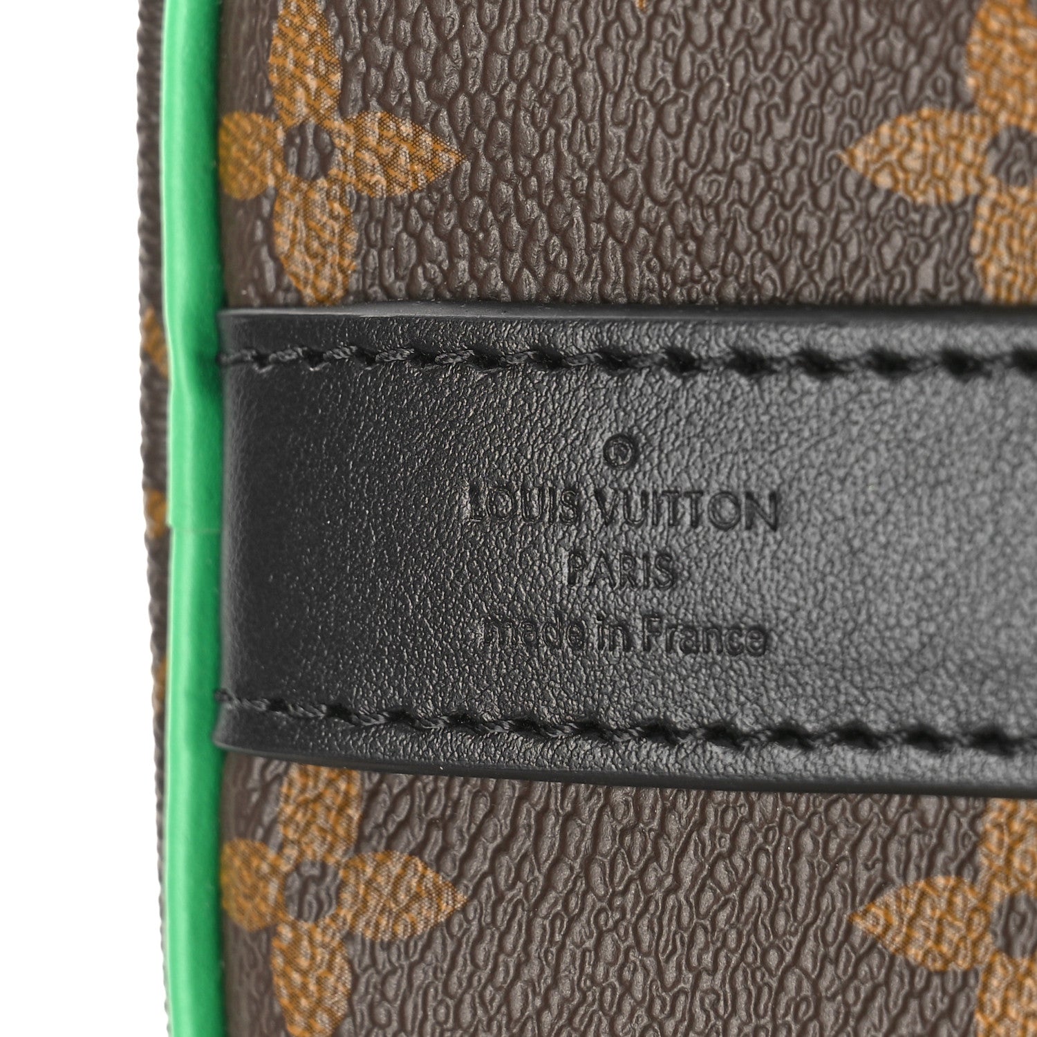 Louis Vuitton Monogram Macassar Keepall Bandouliere 25 Minty Green 6 of 8