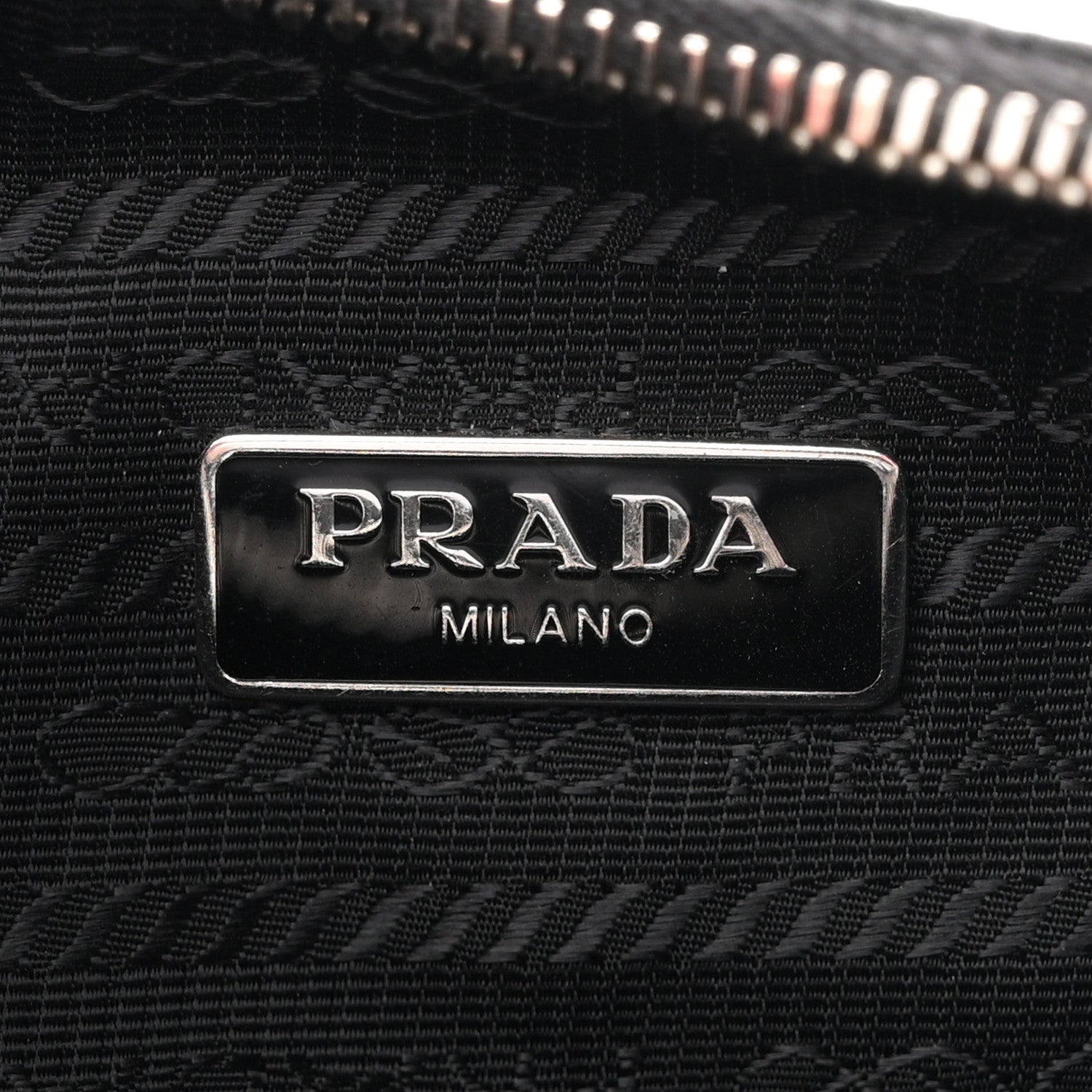 Prada Tessuto Nylon Saffiano Mini Re-Edition 2005 Bag Black 6 of 11