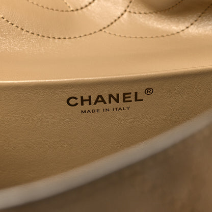 Chanel Suede Calfskin Small Souplissimo Maxi Flap Dark Beige 12 of 21