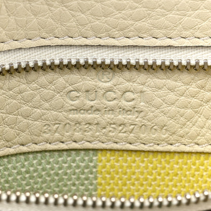 Gucci Cellarius Calfskin Small Bamboo Daily Top Handle Bag Mystic White 6 of 8