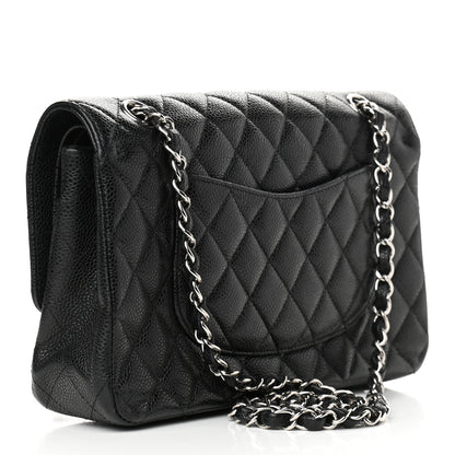 Chanel Caviar Quilted Medium Double Flap Black 2 of 8