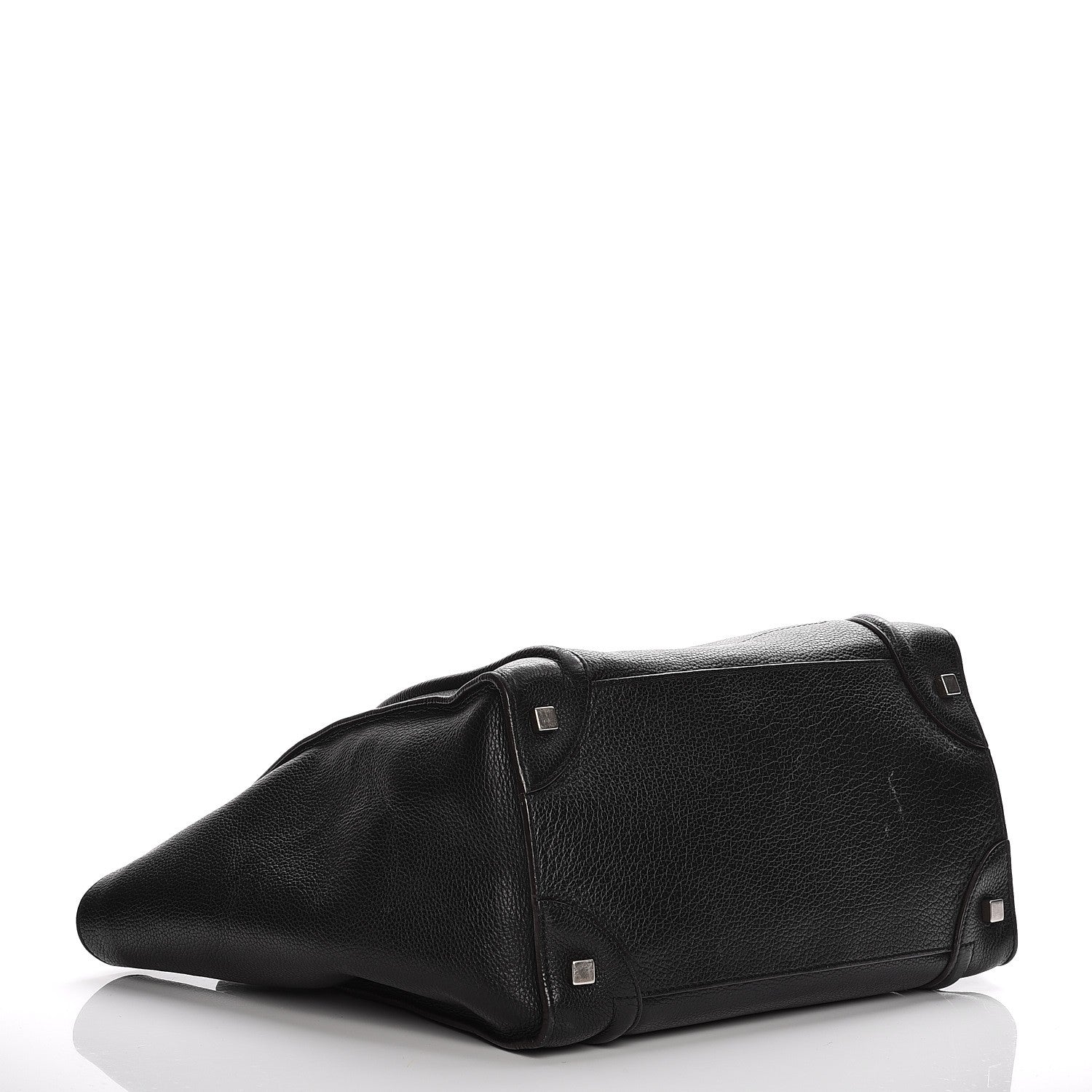 Celine Drummed Calfskin Mini Luggage Black 4 of 14