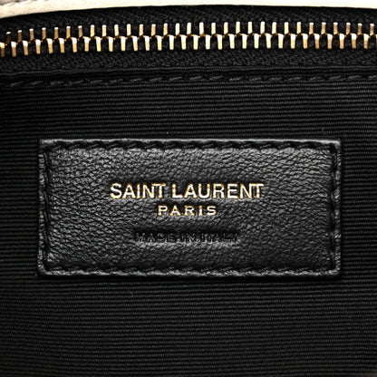 Saint Laurent Lambskin Quilted Small Loulou Puffer Monogram Chain Satchel Crema Soft 6 of 11