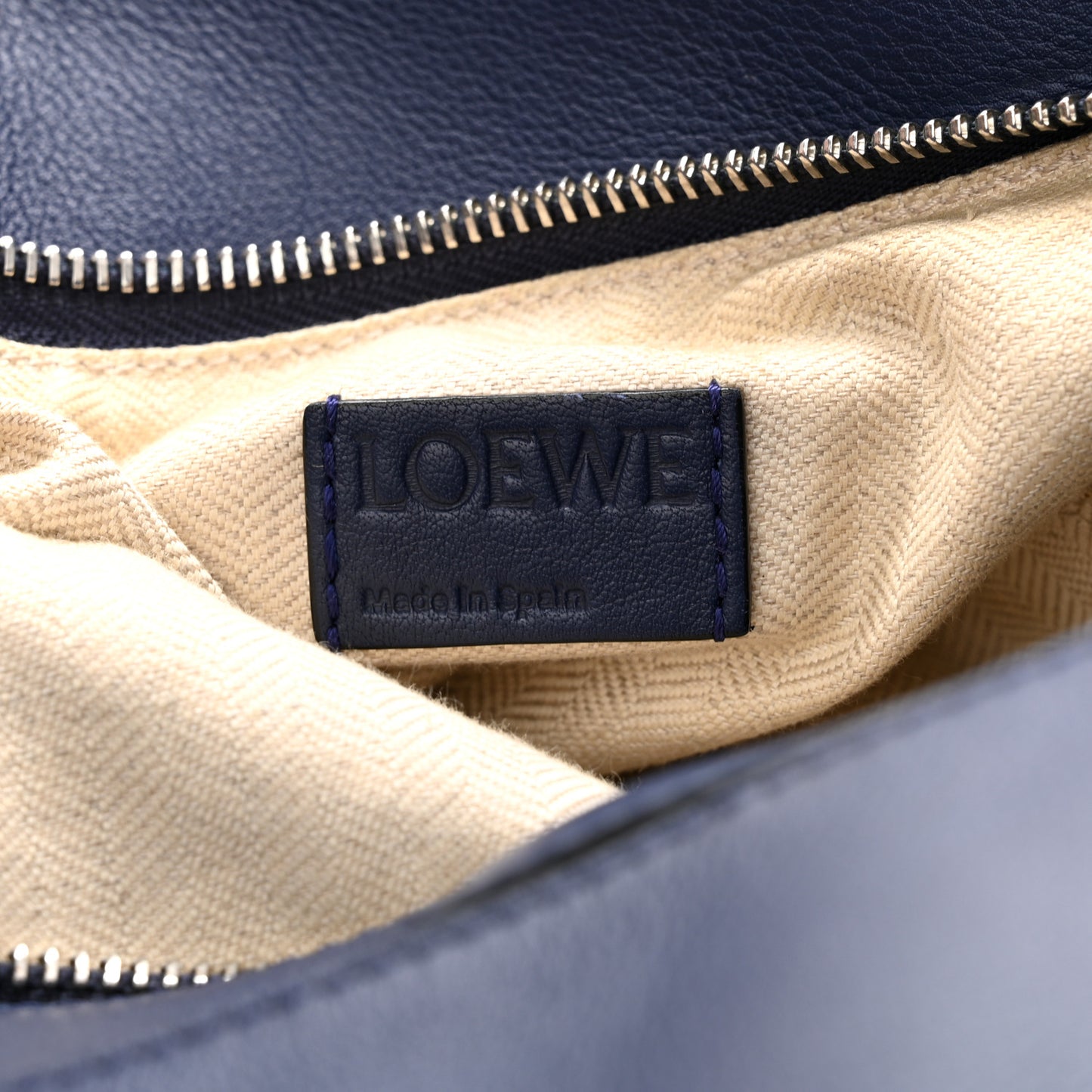 Calfskin Medium Puzzle Bag Marine