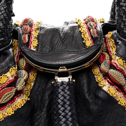 Fendi Nappa Embroidered Spy Purple Multicolor 7 of 13