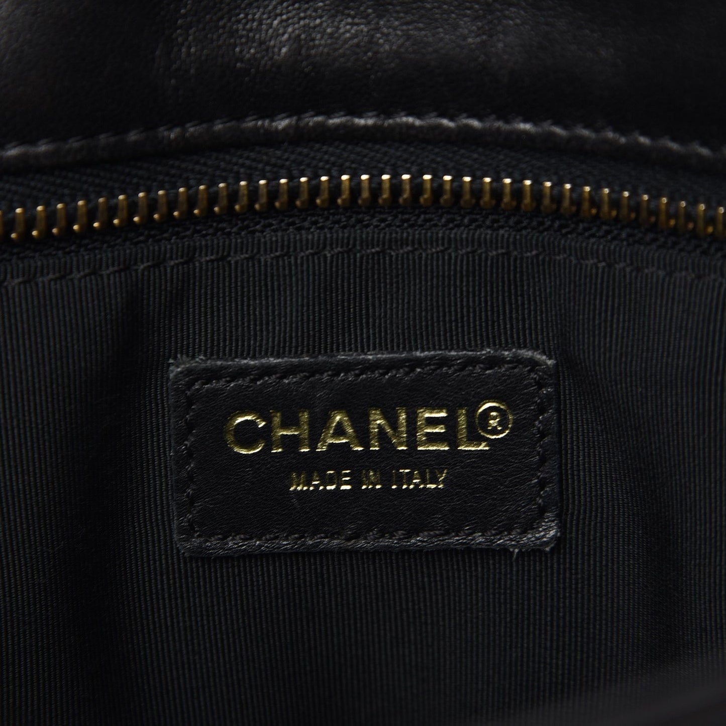 Lambskin Quilted Chocolate Bar Tote Black