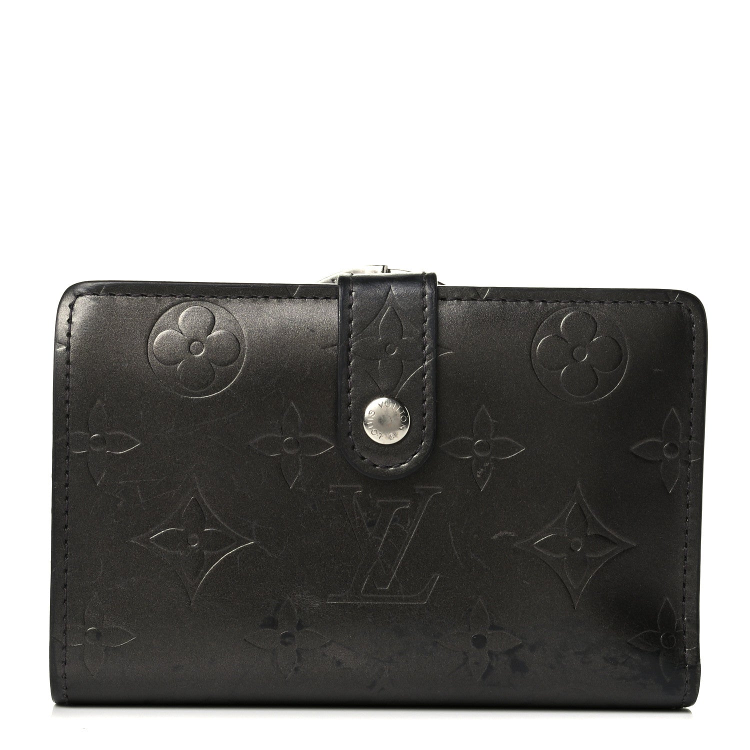 Louis Vuitton Mat Monogram French Purse Wallet Black 1 of 8