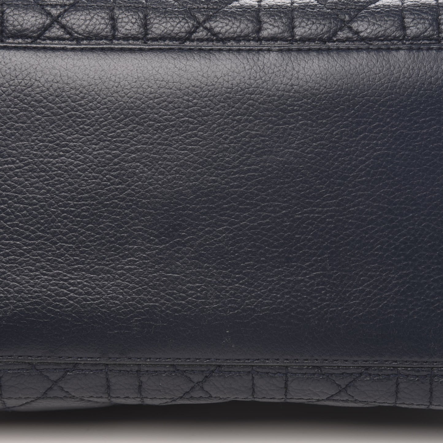 Grained Calfskin Cannage Medium Supple Lady Dior Navy