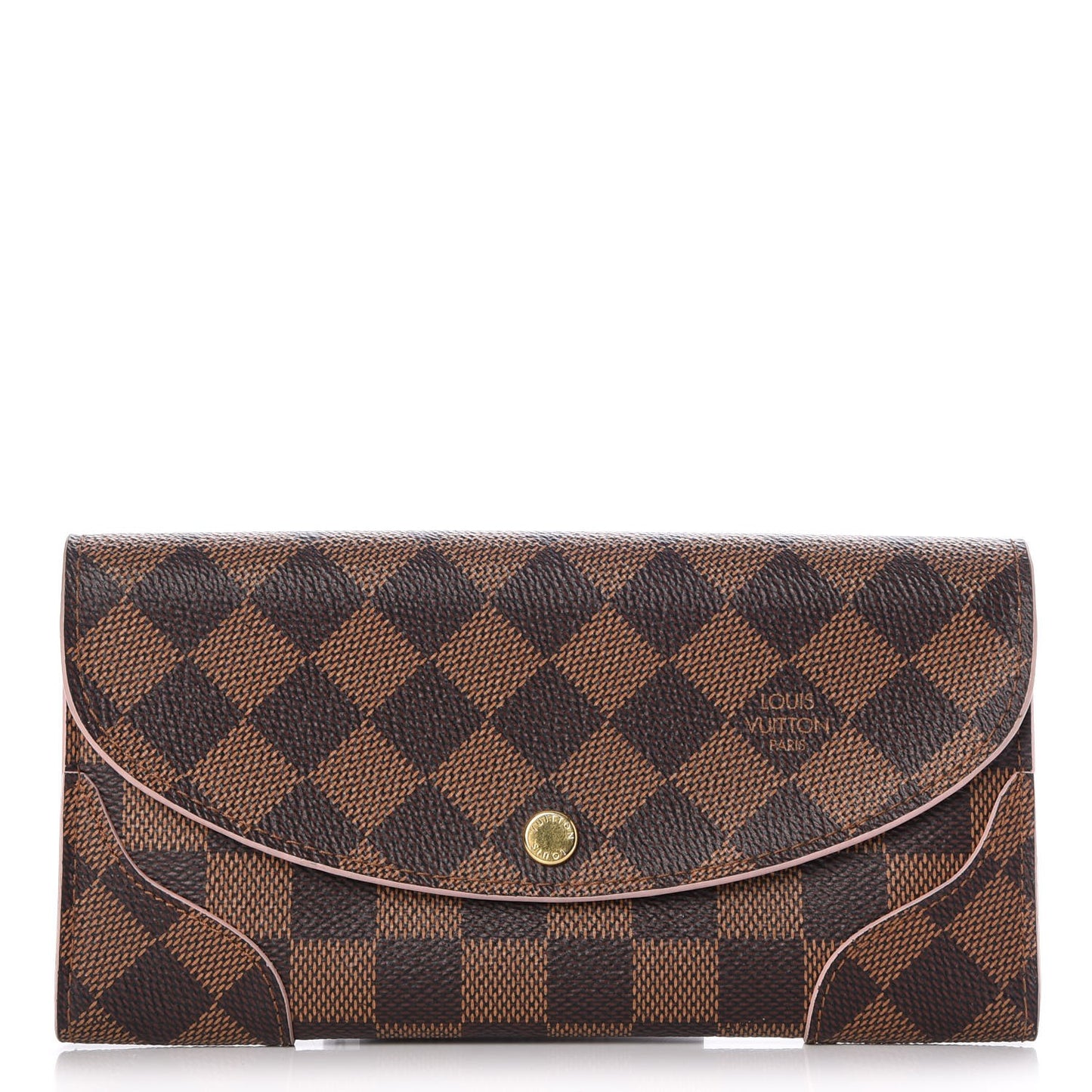 Damier Ebene Caissa Wallet Rose Ballerine