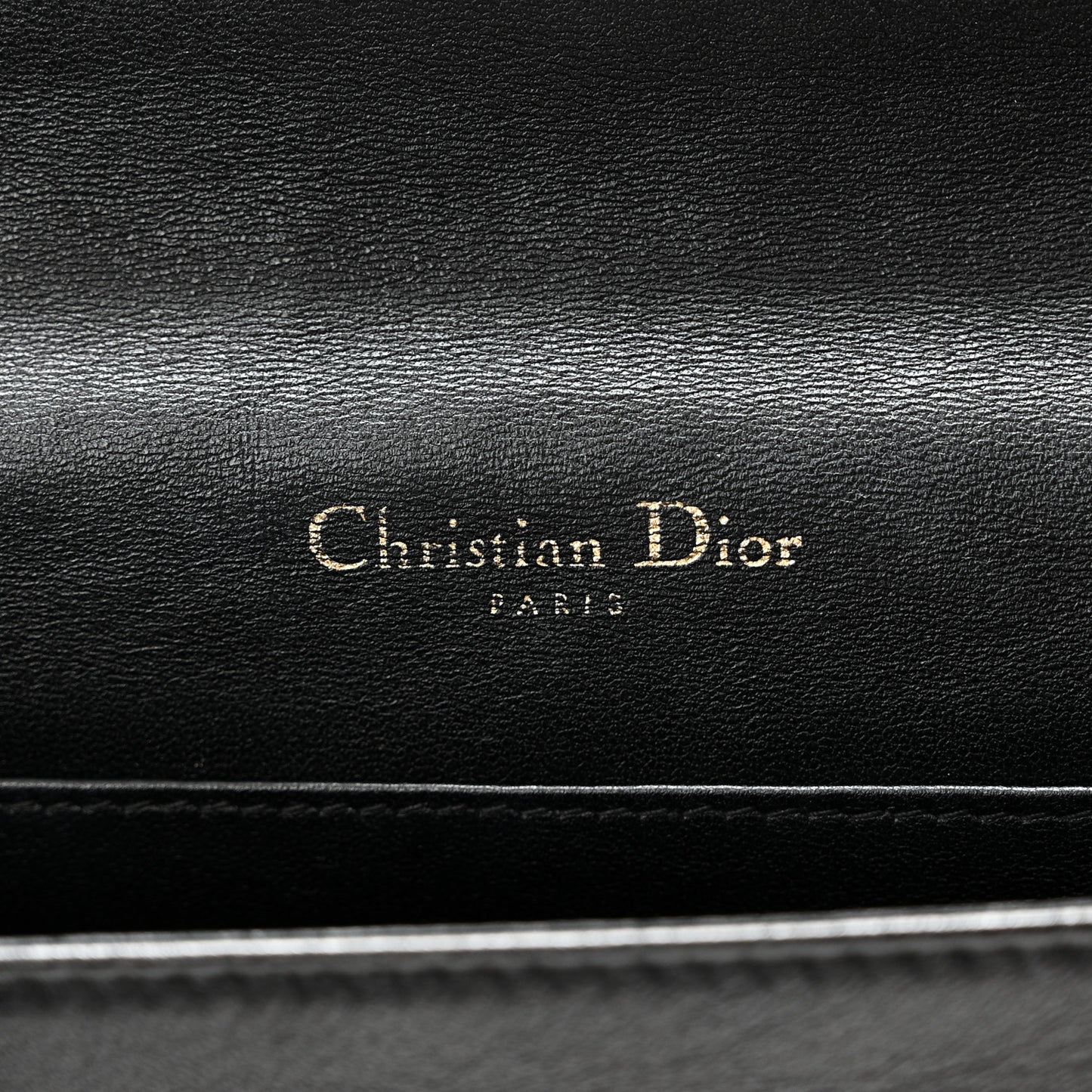 Lambskin Cannage Lady Dior Pouch Black