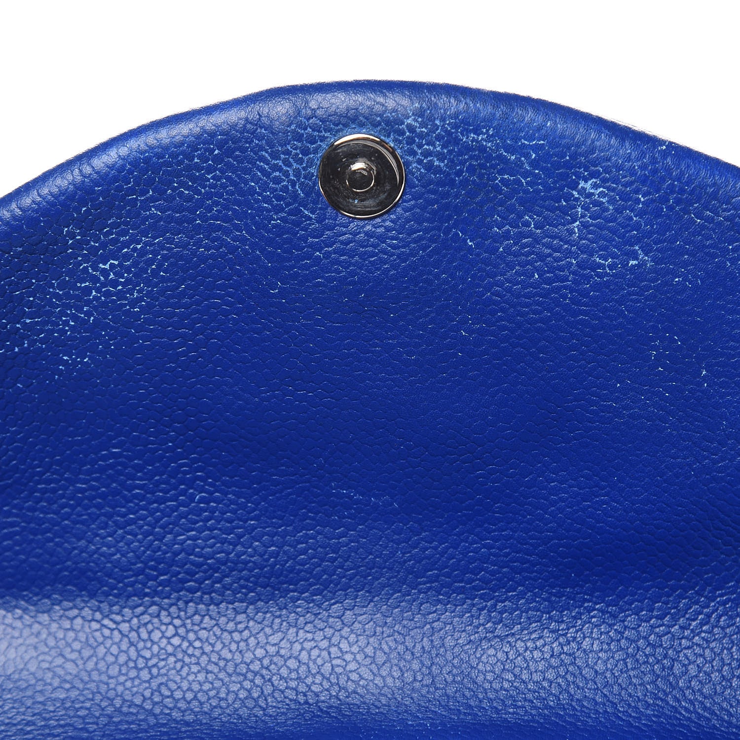 Chanel Caviar Half Moon Wallet On Chain WOC Blue 13 of 16