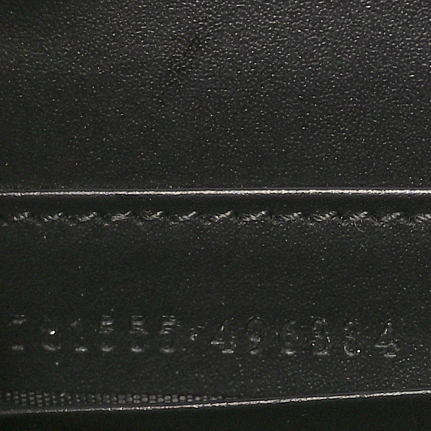 Gucci Calfskin GG Debossed Chain Wallet Black 7 of 10