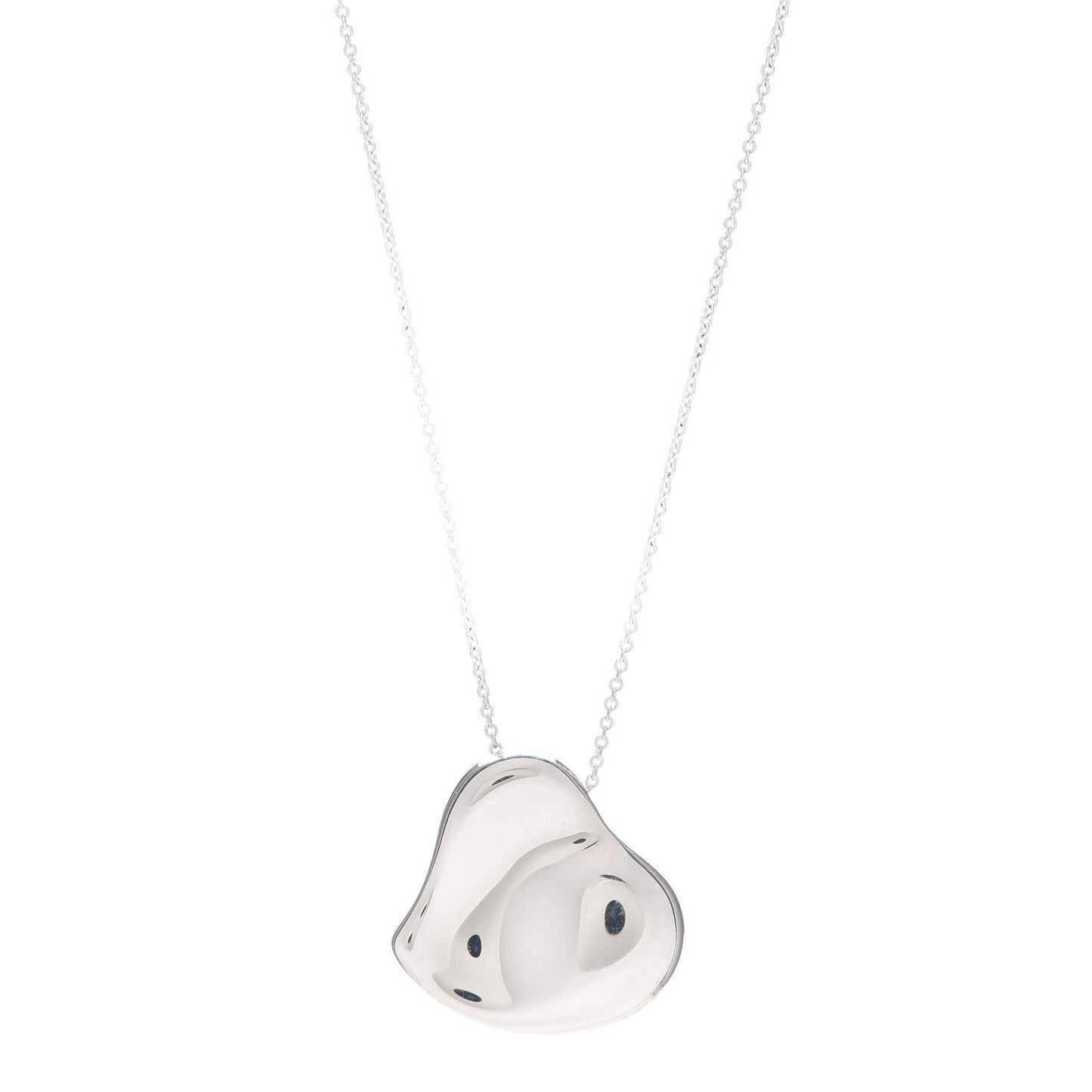 Sterling Silver 20mm Elsa Perretti Full Heart Pendant Necklace