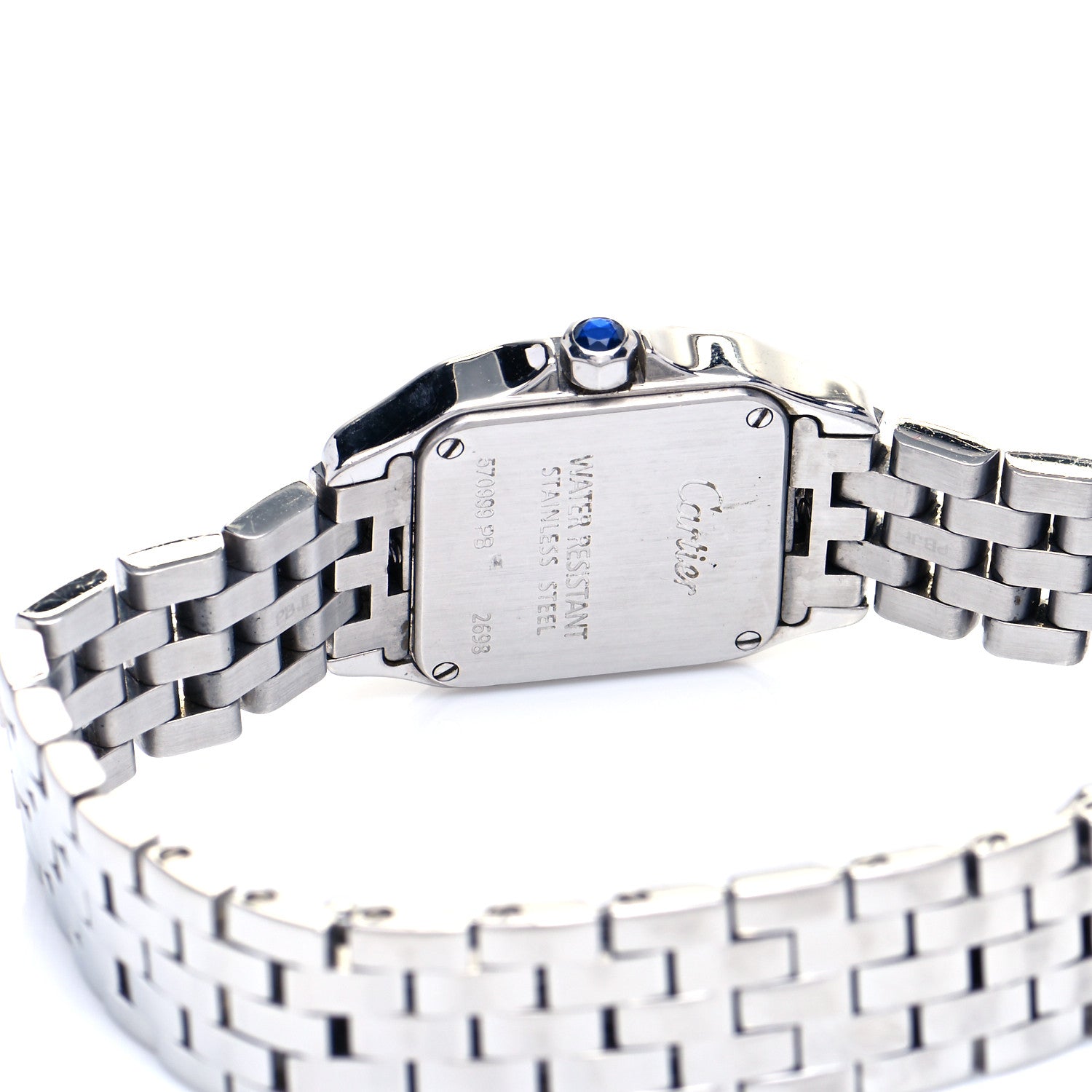 Cartier Stainless Steel 20mm Santos Demoiselle Quartz Watch 4 of 6