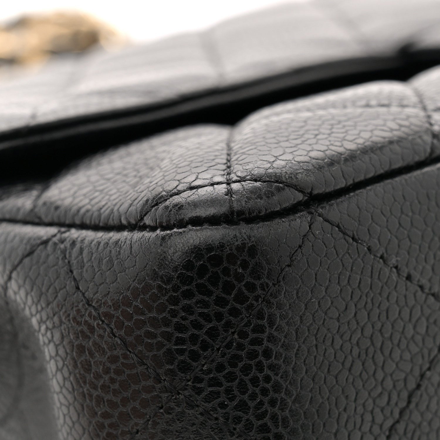 Chanel Caviar Quilted Jumbo Single Flap Black 11 of 12
