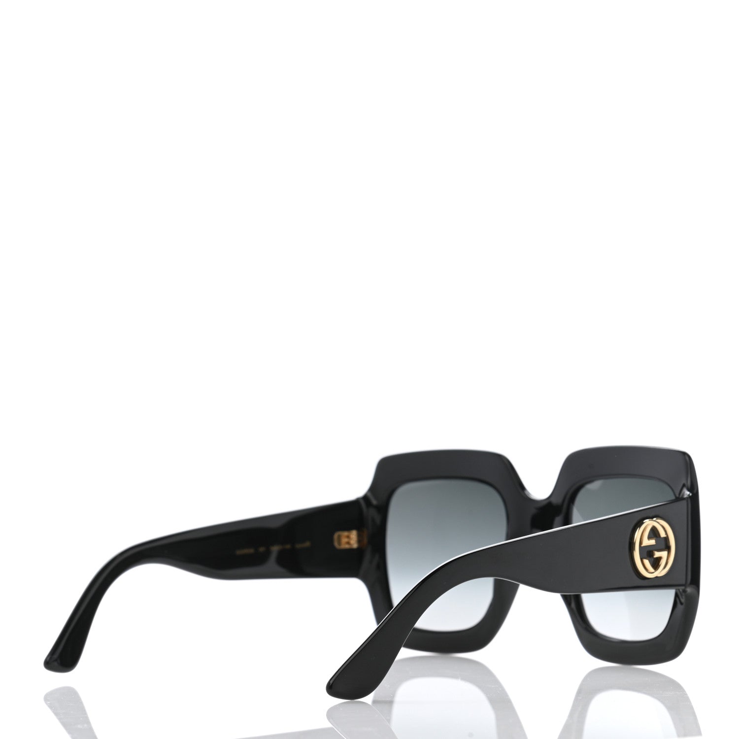 Gucci Acetate Square Frame Sunglasses GG0053S Black 4 of 8