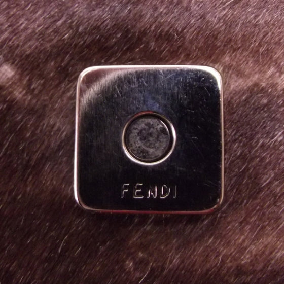 Calf Hair Zebra Print Baguette Handbag Bag