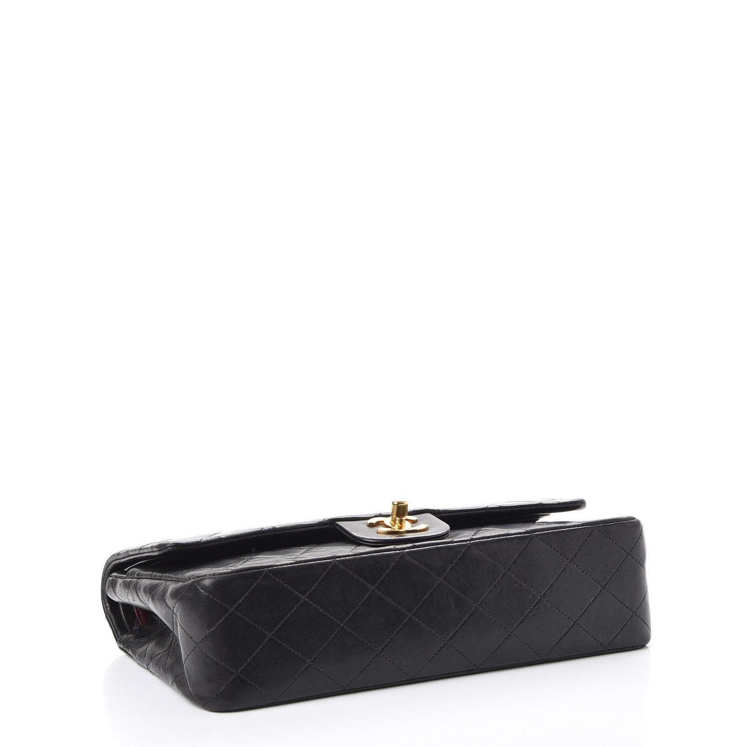 Chanel Lambskin Quilted Medium Double Flap Black 4 of 11