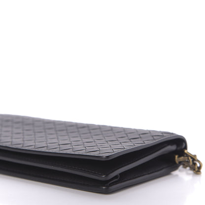 Bottega Veneta Nappa Intrecciato Continental Wallet on Chain Black 7 of 9