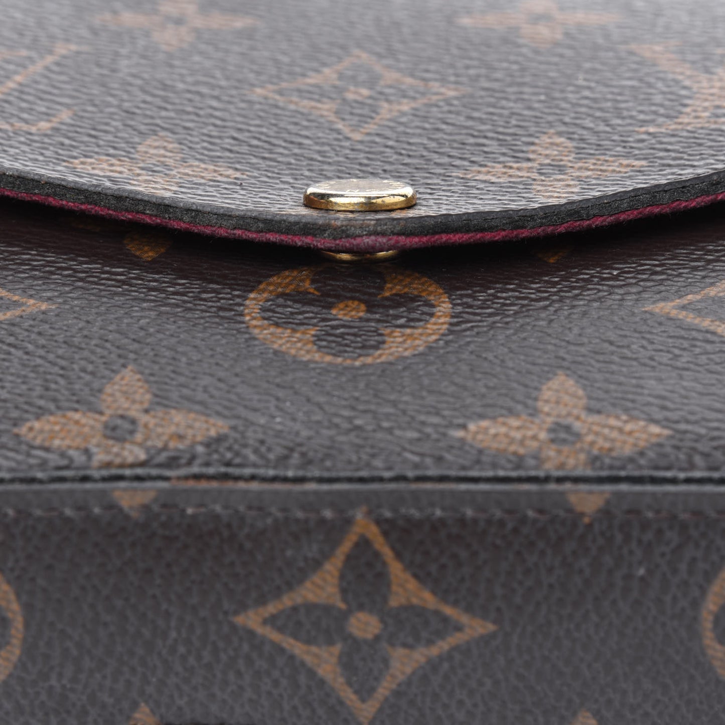 Monogram Pochette Felicie Chain Wallet Fuchsia