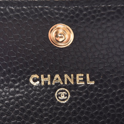 Chanel Caviar Quilted Flap Card Holder Black 6 of 9