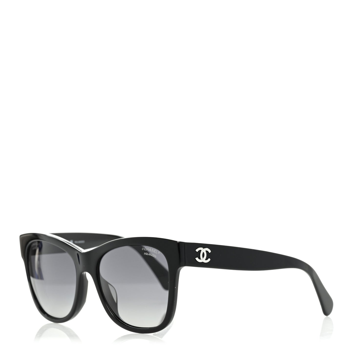 Acetate Polarized Square CC Sunglasses 5380 Black