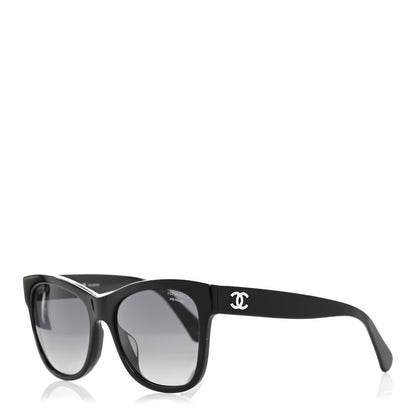 Chanel Acetate Polarized Square CC Sunglasses 5380 Black 1 of 8