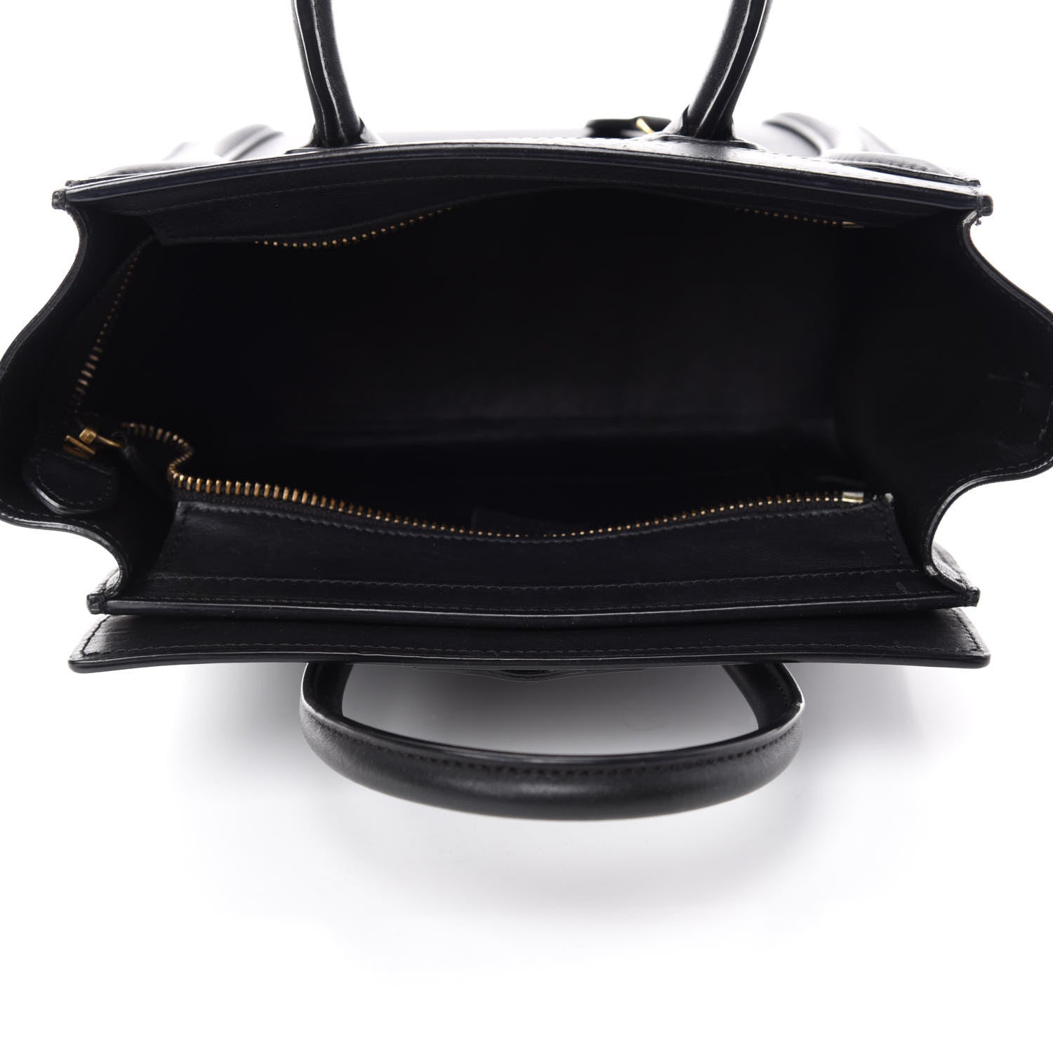 Celine Smooth Calfskin Nano Luggage Black 6 of 12