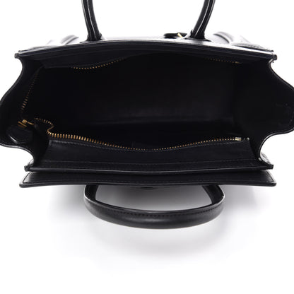 Celine Smooth Calfskin Nano Luggage Black 6 of 12