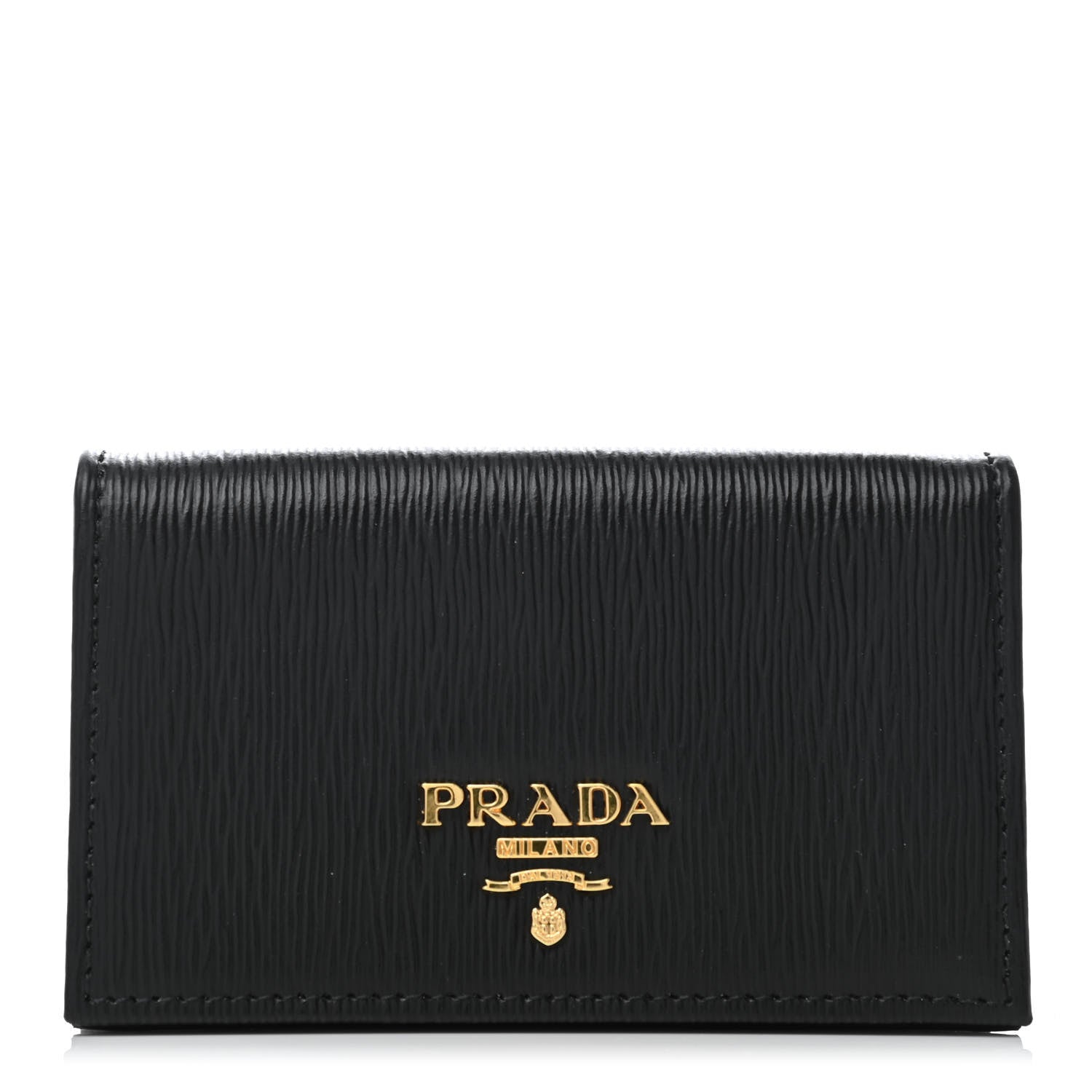 Prada Vitello Move Card Holder Black 1 of 4