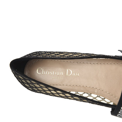 Christian Dior Resille Ribbon Miss J'Adior Ballet Flat 37.5 Black 6 of 10