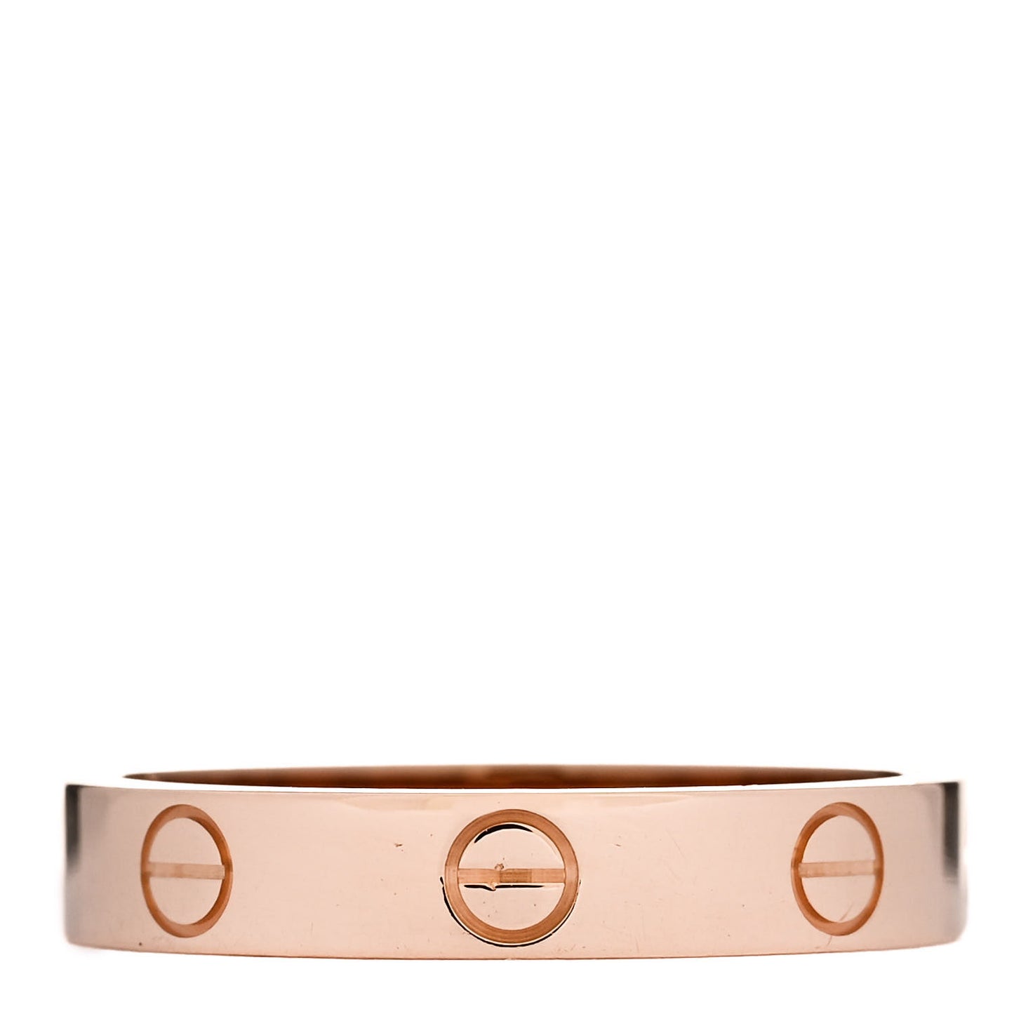 18K Pink Gold 3.5mm LOVE Wedding Band Ring 56 7.5