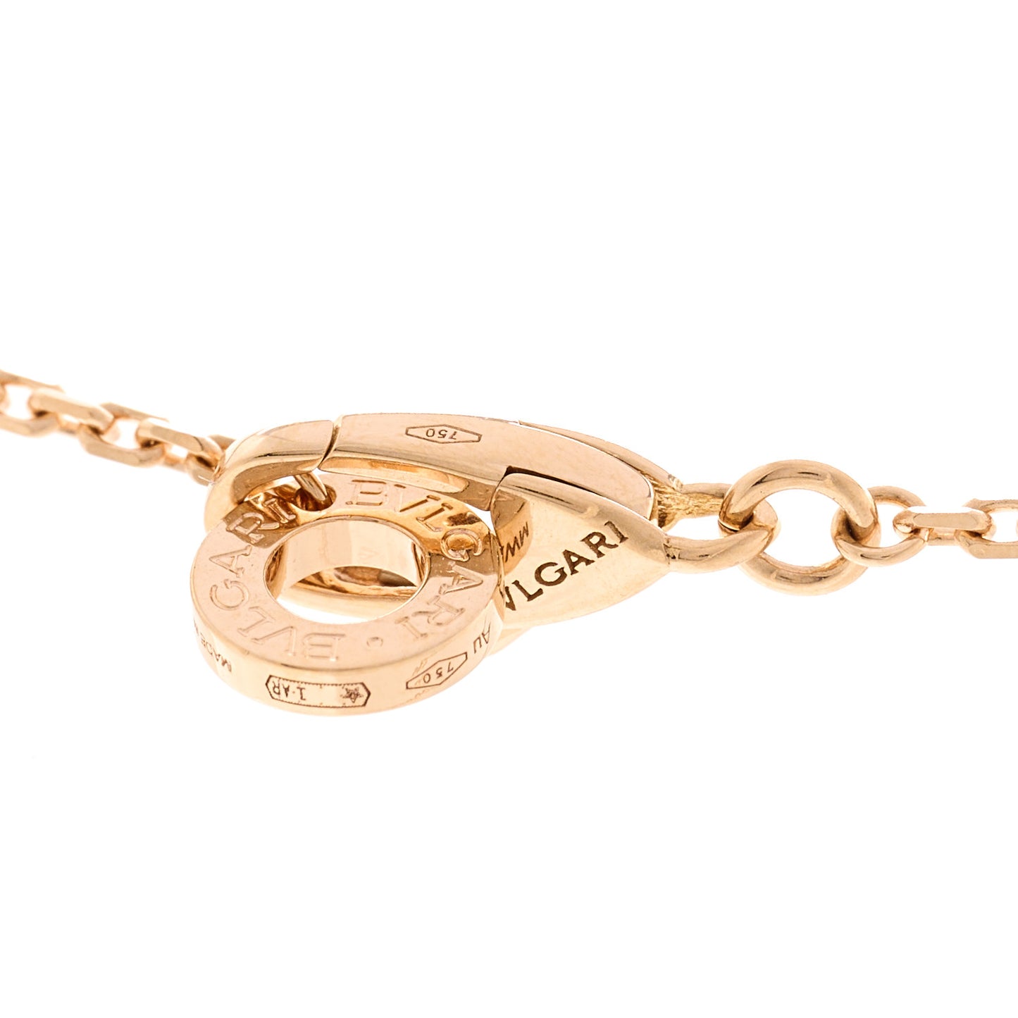 18K Rose Gold Diamond Mother of Pearl Divas' Dream Pendant Necklace