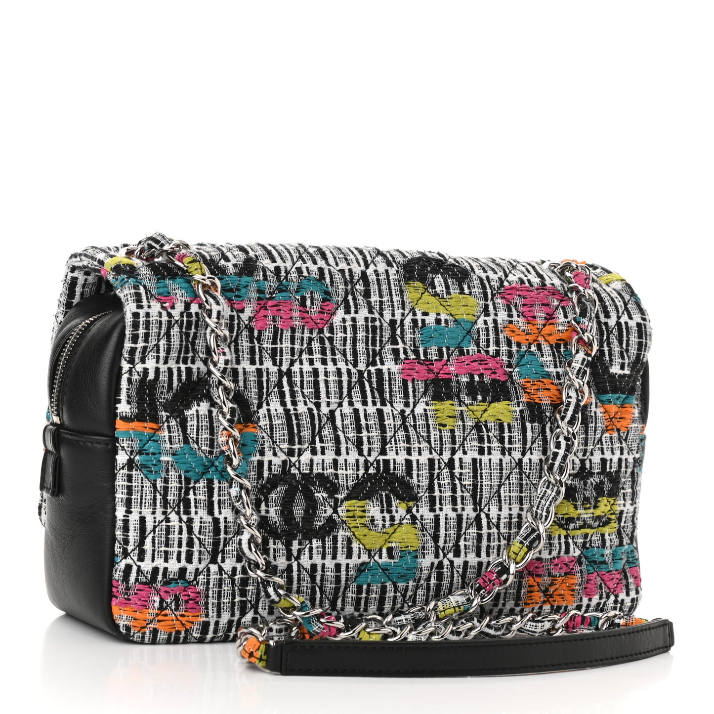 Fantasy Tweed Quilted Easy Flap Multicolor