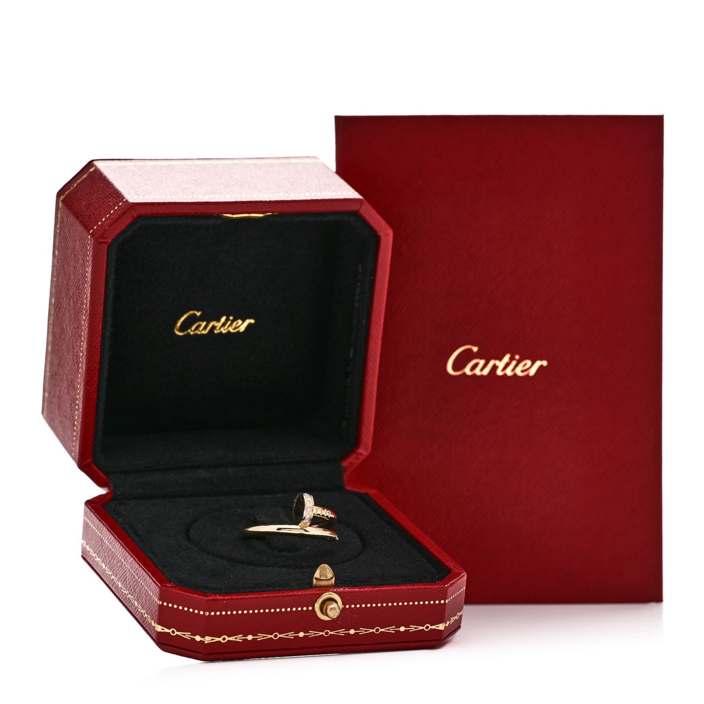18K Yellow Gold Diamond Juste Un Clou Ring 53 6.25