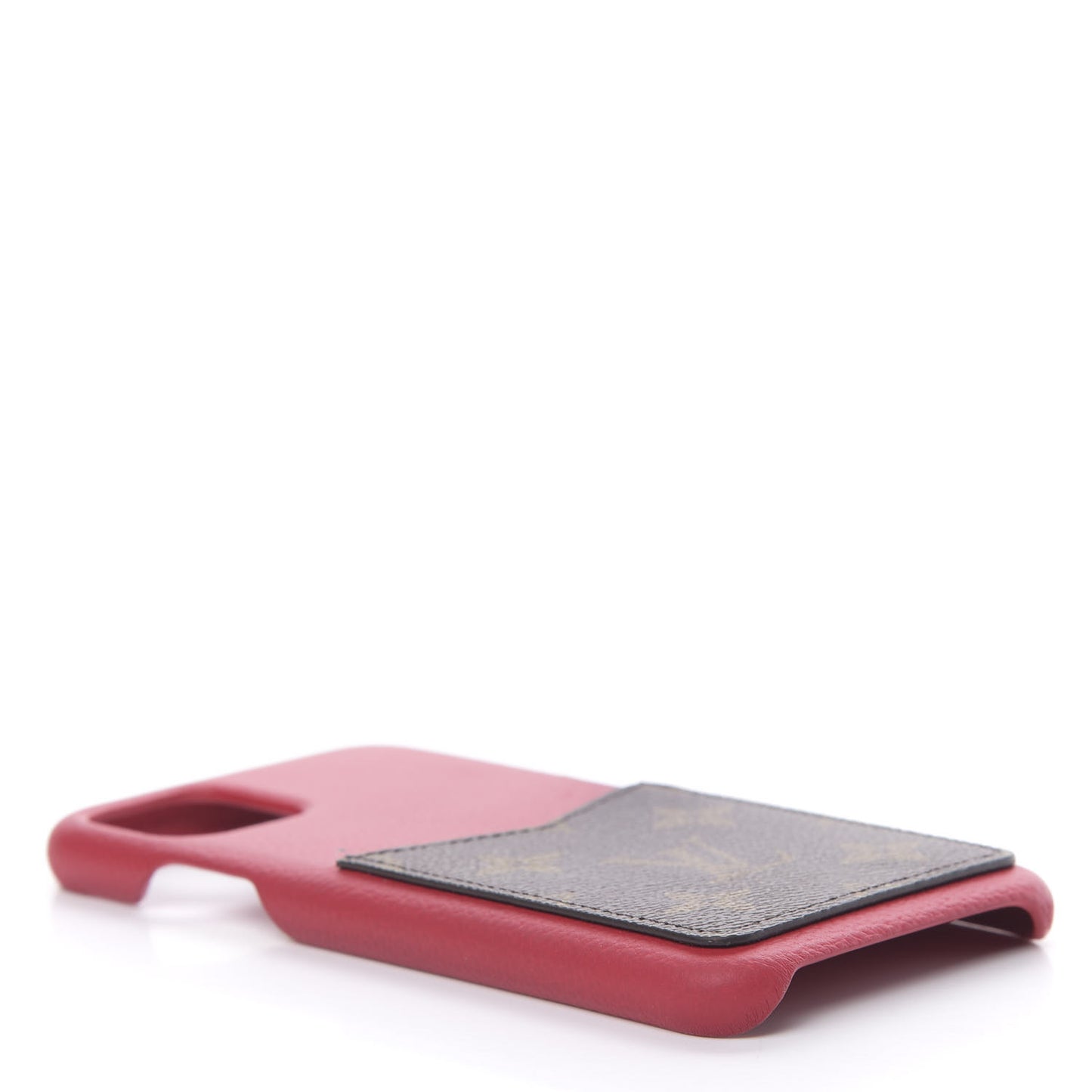 Calfskin Monogram iPhone 11 Pro Max Bumper Scarlet