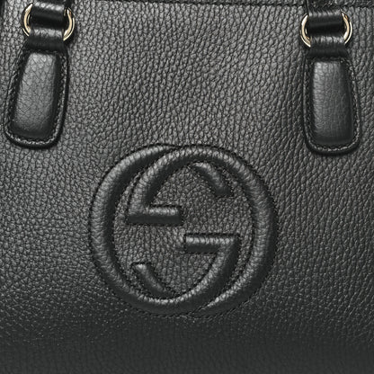 Gucci Dollar Calfskin Medium Soho Top Handle Satchel Black 8 of 10