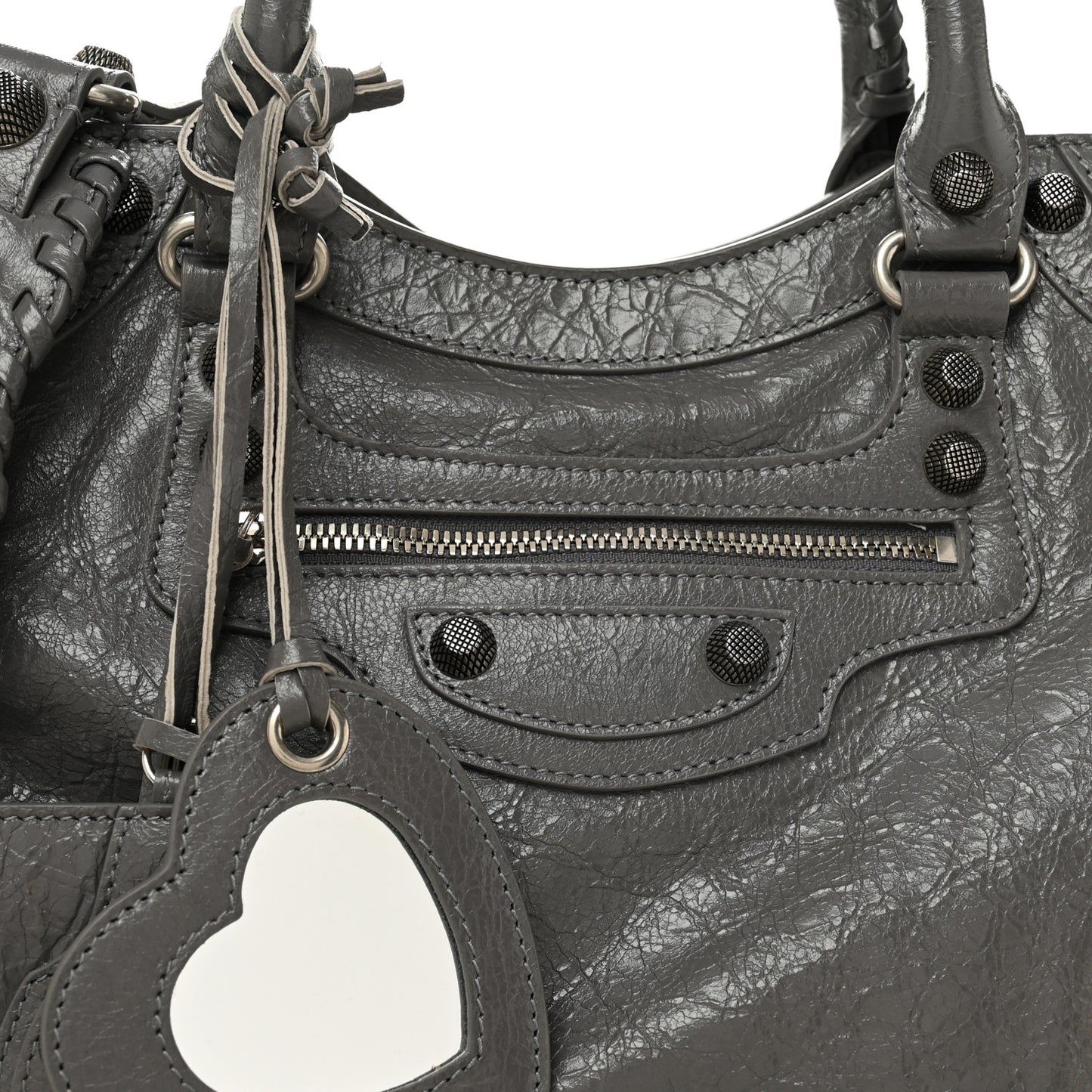 Agneau Arena Neo Cagole City Handbag Dark Grey