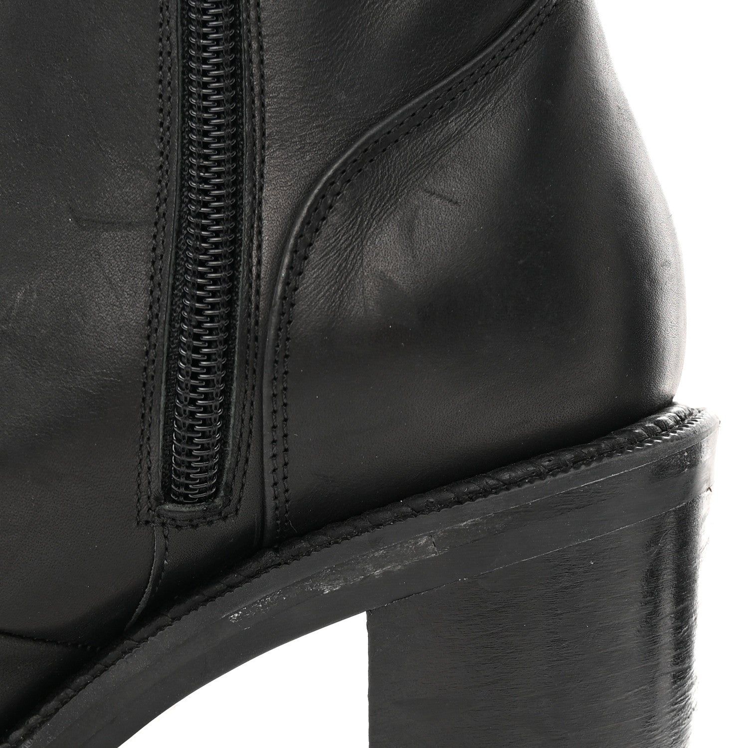Christian Louboutin Calfskin Spikes TS Croc 70 Boots 35 Black 12 of 13