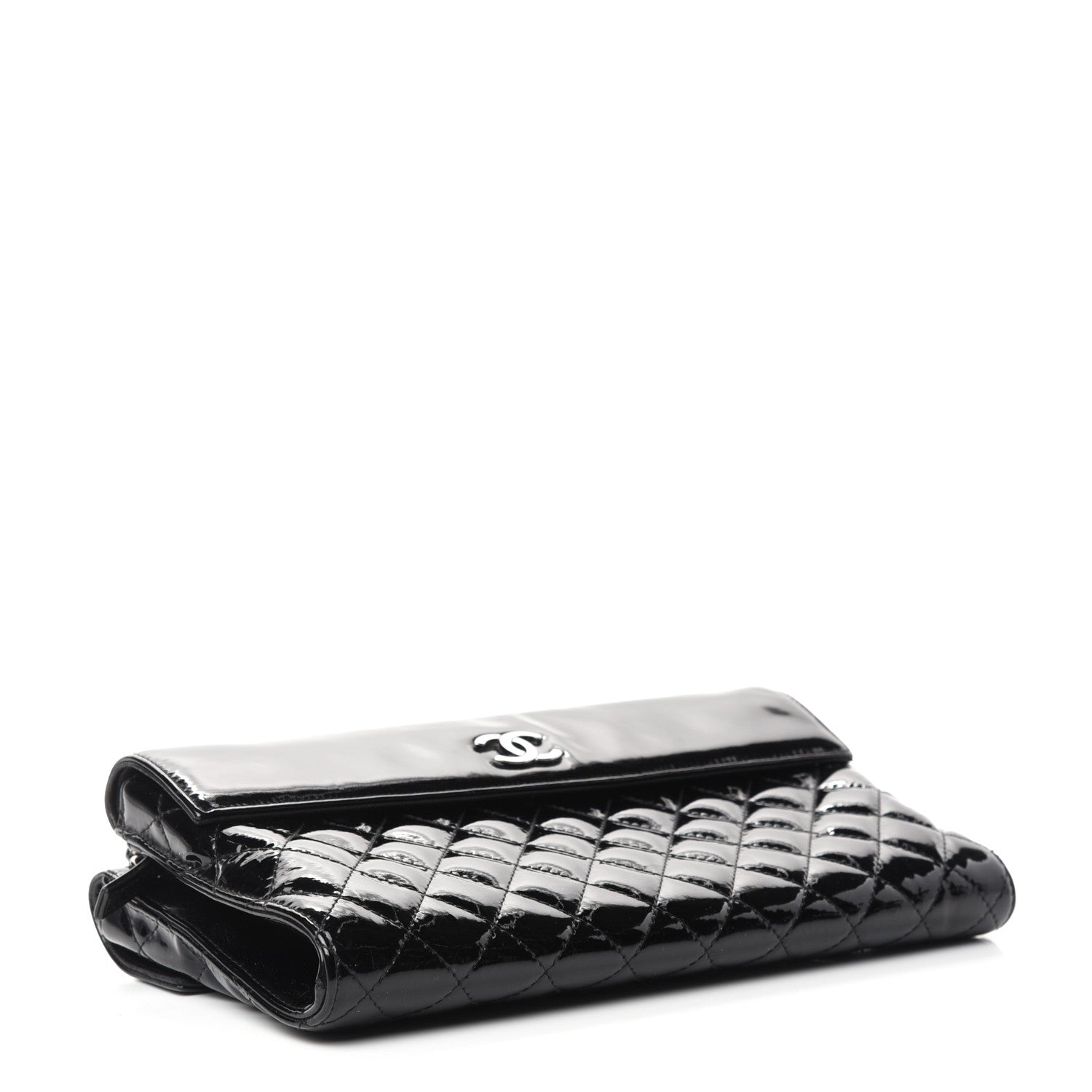 Chanel Patent Quilted Double Sided Crossbody Bag Black 4 of 10