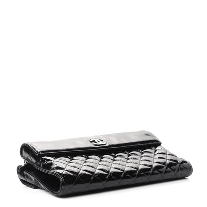 Chanel Patent Quilted Double Sided Crossbody Bag Black 4 of 10