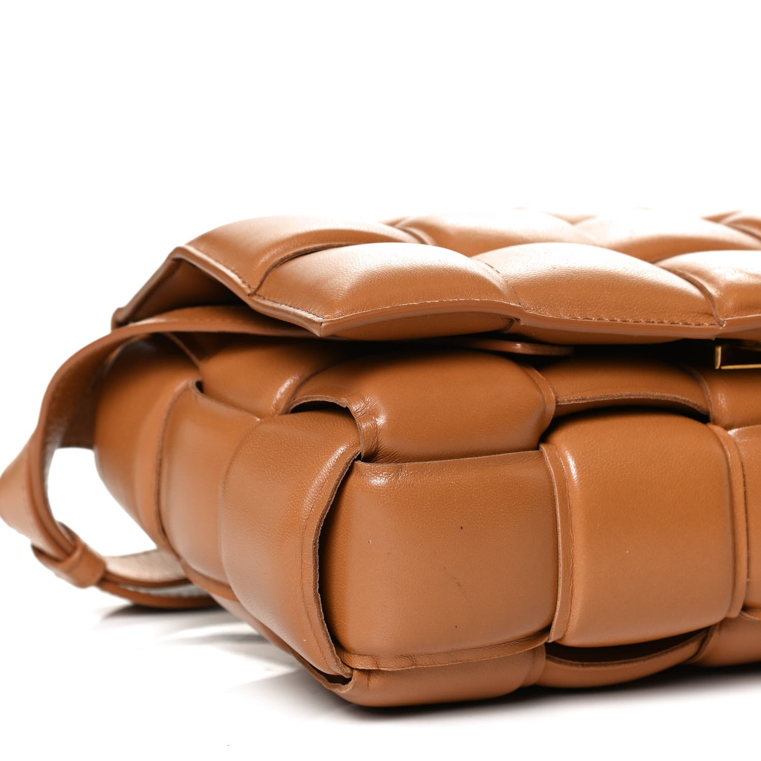 Bottega Veneta Nappa Maxi Intreccio Padded Cassette Crossbody Bag Caramel 11 of 12