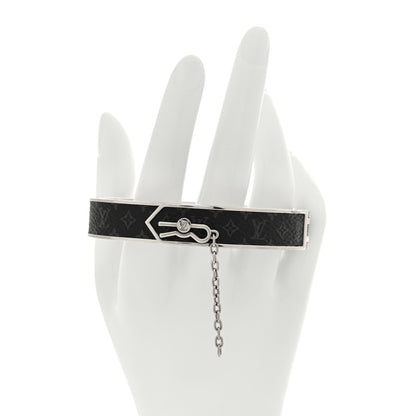 Louis Vuitton Monogram Eclipse Pin Lock Bracelet L 2 of 5